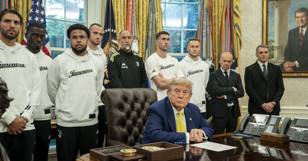 Fútbol: Los jugadores de la Juventus invitados a la Casa Blanca y terriblemente avergonzados por Donald Trump