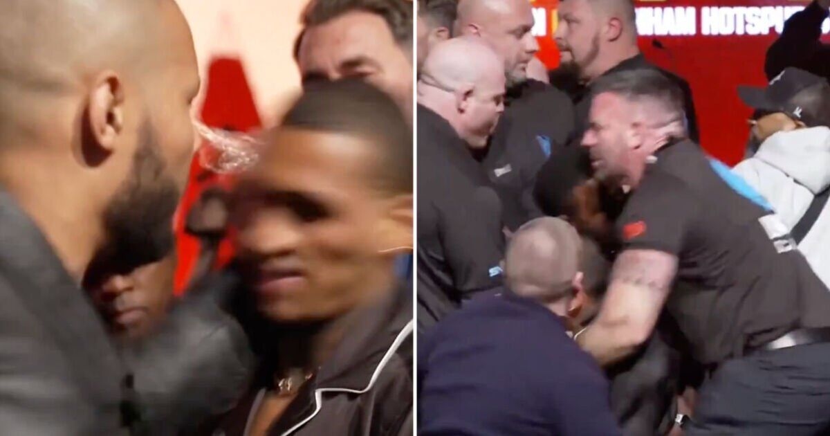 Chris Eubank Jr uderza Conora Benna jajkiem, a wściekła konferencja prasowa przeradza się w chaos