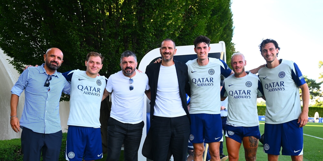 <p>Italien, Inter ist an der Reihe: Gattuso, Buffon und Bonucci im Training</p>