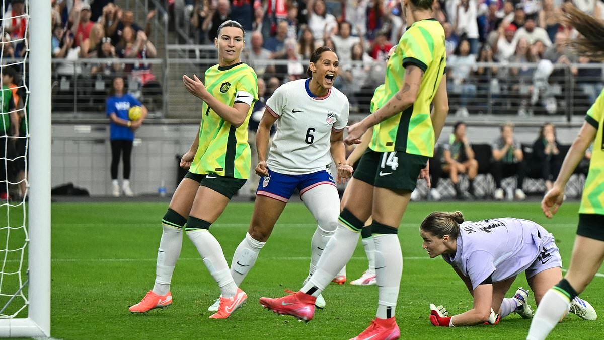 Matildas 1-2 USA LIVE: Veteran Michelle Heyman latches onto Hayley Raso cross for Matildas' first goal and it is game back on for Australia