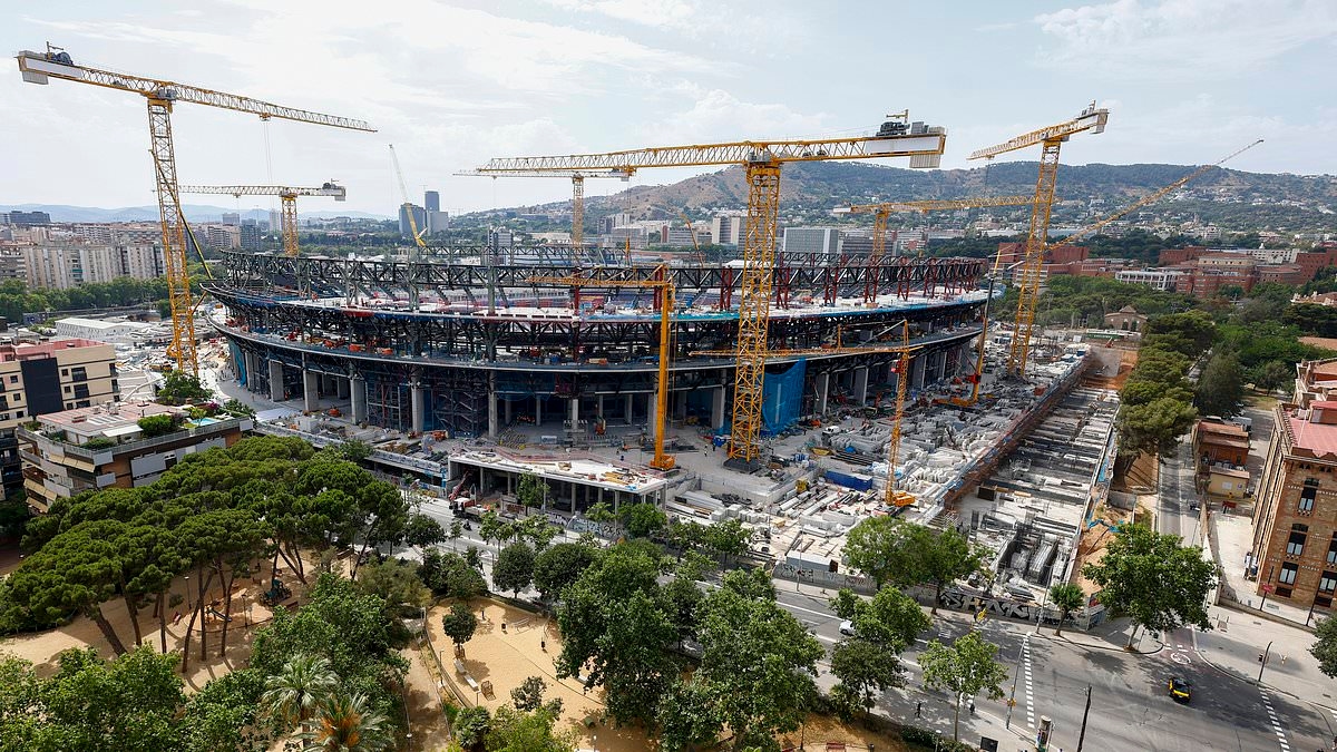 Barcelona 'could be forced to push back Spotify Nou Camp return for a FIFTH time' - as Blaugrana sweat over £1.3bn project's key requirement