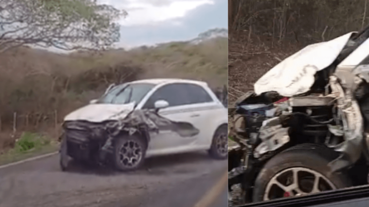 So ist der Gesundheitszustand der beiden Spieler von Real Cartagena nach dem Unfall: Das Auto endete als Totalschaden.