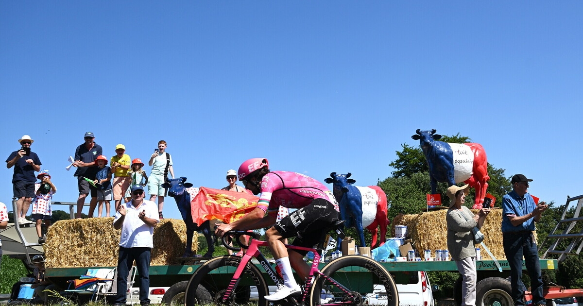 Tour de France, Ben Healy heeft zijn gekke idee gerealiseerd