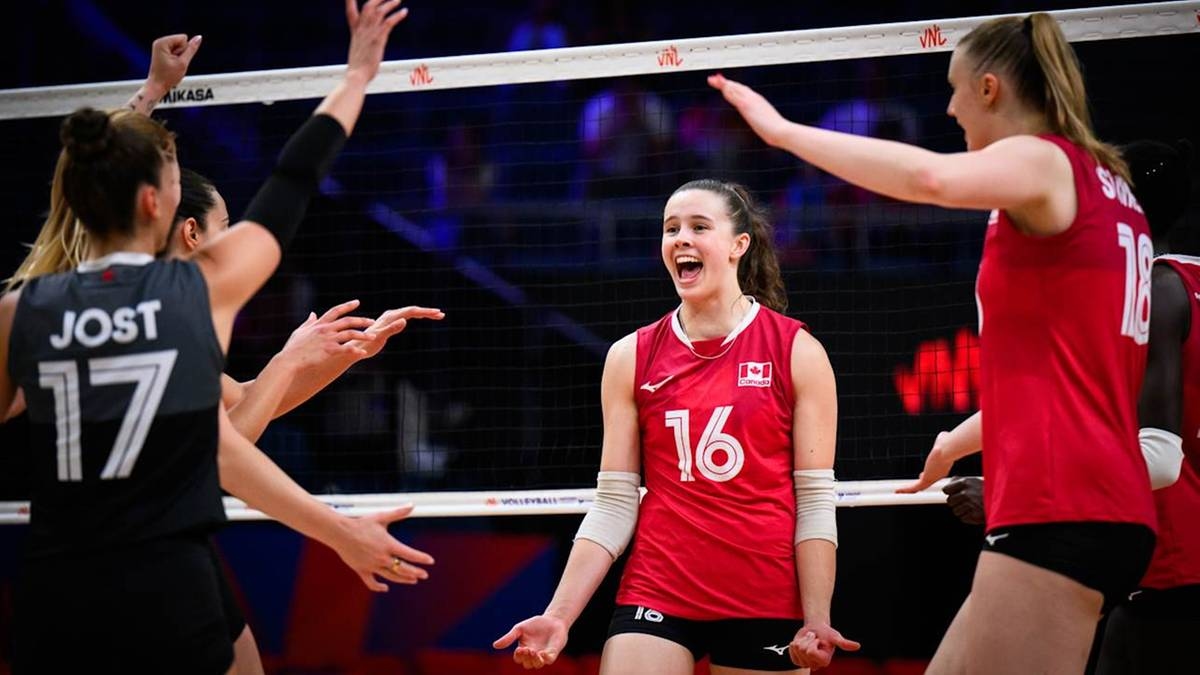 Women's Volleyball Nations League: Belgium - Canada. Live coverage and live score
