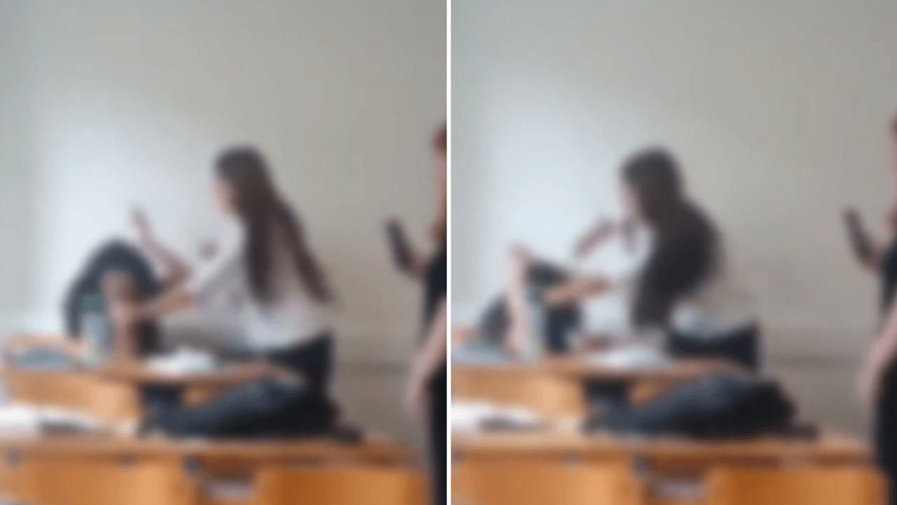Mobbing unter Gleichaltrigen löst Alarm aus! Sie schlugen abwechselnd eine Schülerin