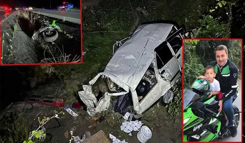 Schrecklicher Unfall in Sakarya! 2 Motorräder und Autos kollidierten, 2 Tote