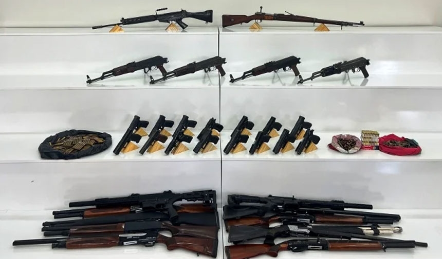 34 versteckte Waffen in Şanlıurfa gefunden! 19 Personen festgenommen