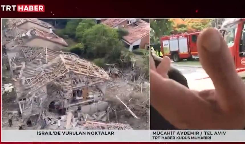 Israelis stören die Übertragung des TRT-Teams