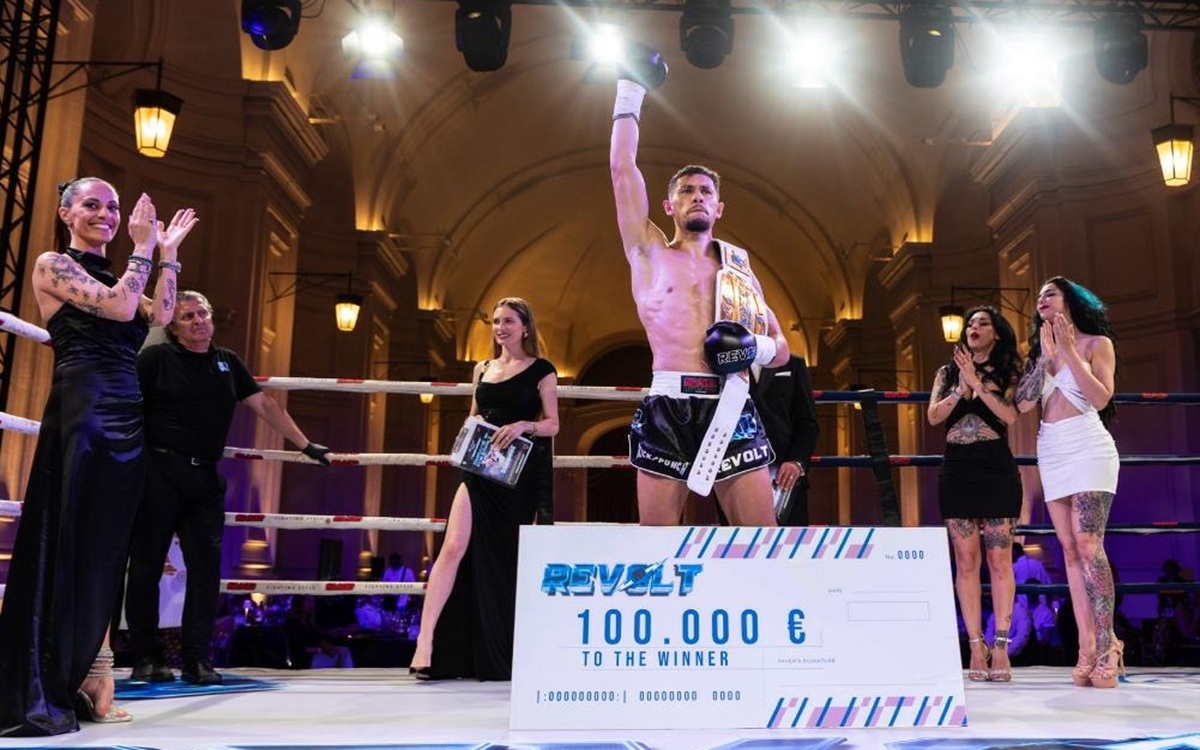 Kickboxing, Kartoum domina en la Reggia di Venaria y gana el torneo Revolt (y un premio récord)