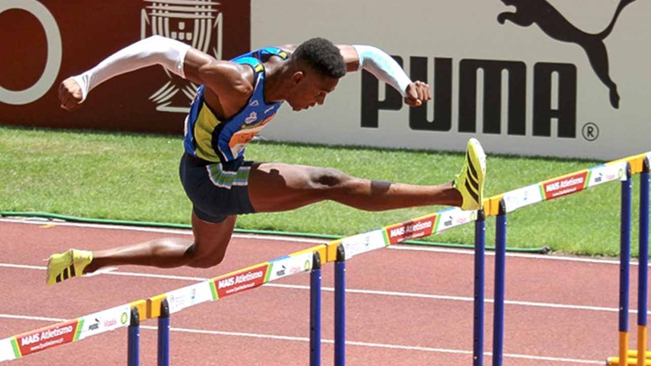 Algarvian Ussumani Djumo is Portugees kampioen op de 110 meter horden