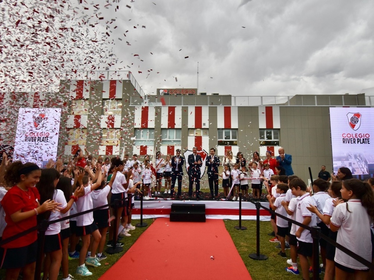 "El Colegio con más campeones del mundo": River inauguró el nuevo edificio de su colegio