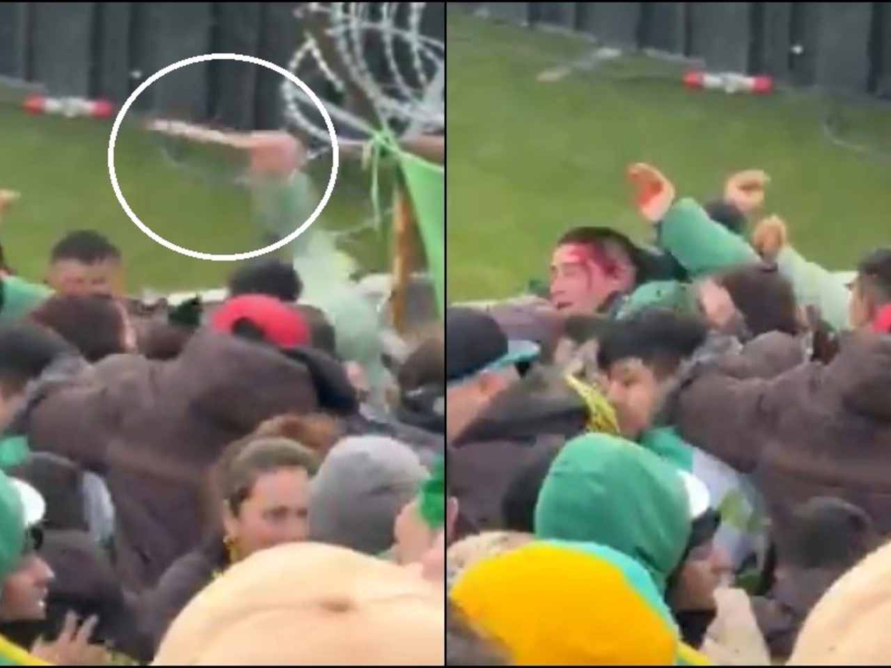 Aldosivi fans who clashed with clubs during a popular protest are banned from the stadium.