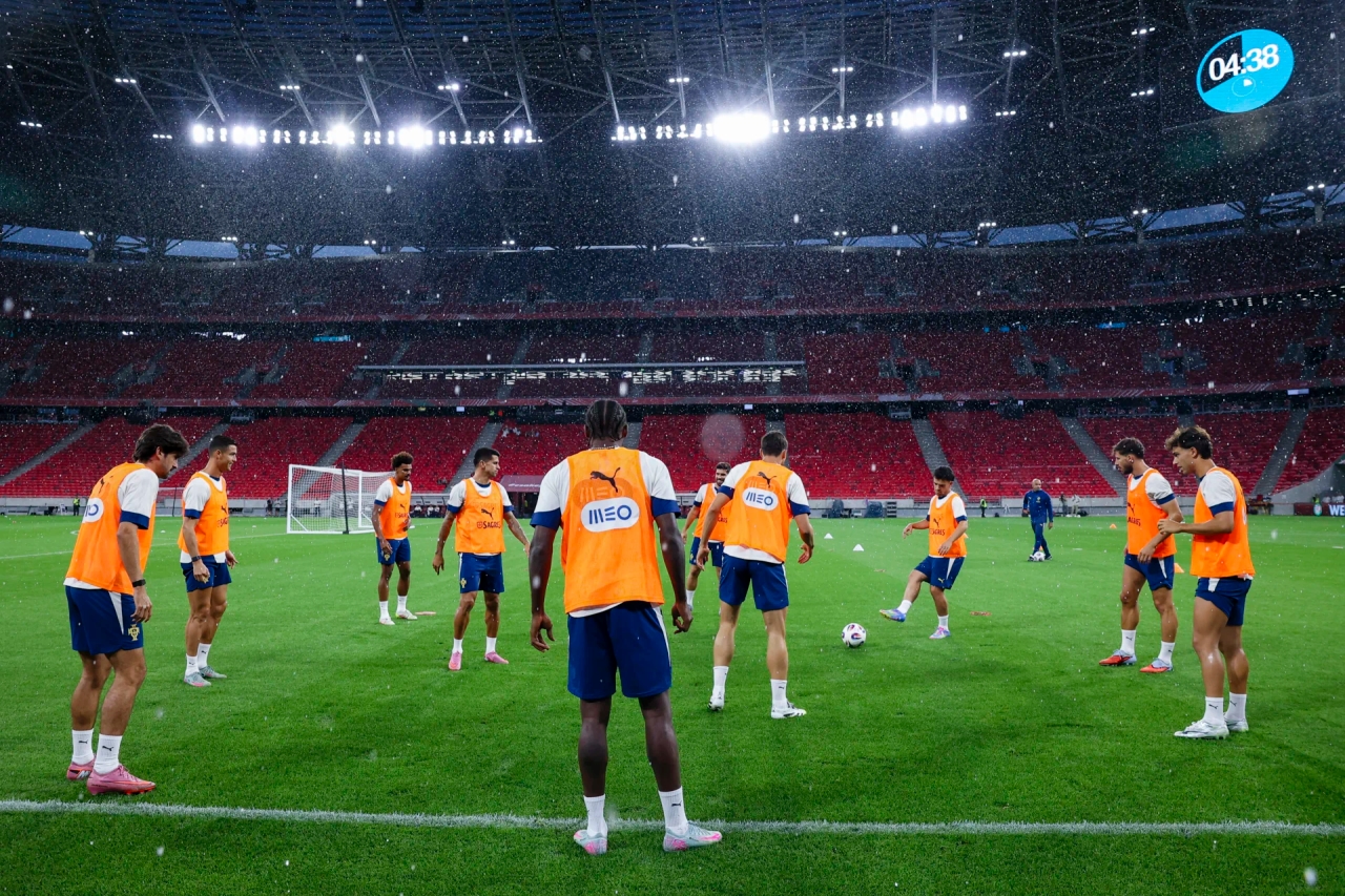 Treino de Portugal em Budapeste com chuva intensa e sem mais surpresas