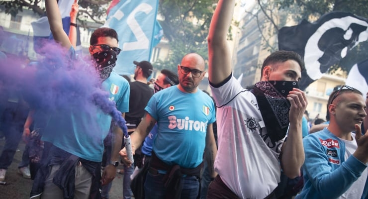 El Nápoles celebra el campeonato: al menos 39 lesionados