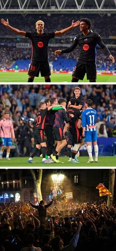 Barça viert nationale drievoudige overwinning