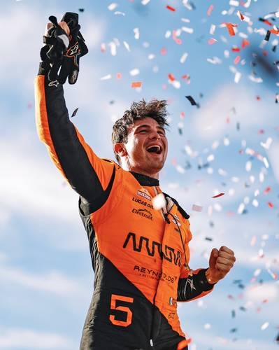 Patricio O'Ward feiert 100 IndyCar-Rennen mit einem Sieg in Iowa
