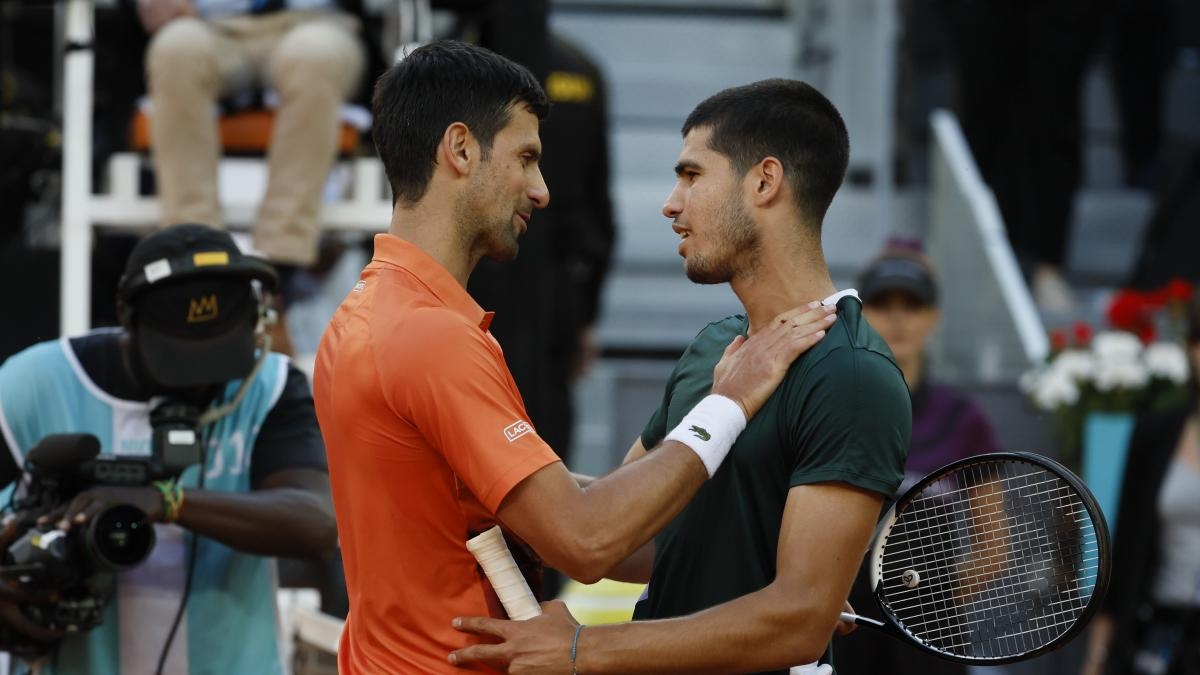 Djokovic e Alcaraz, um antes e depois