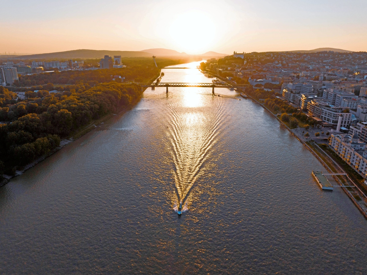 Über Wasser | Treiben lassen in Bratislava