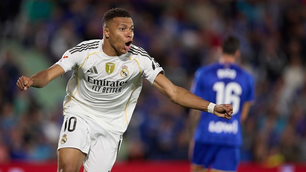 Na bliksemrood: doelpunt Mbappé is genoeg voor Real bij Getafe