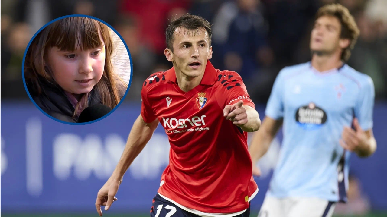 Nagore, la socia de 8 años de Osasuna que se ha hecho viral con su profundo análisis futbolístico: "Lisci sí hace los dos bloques"