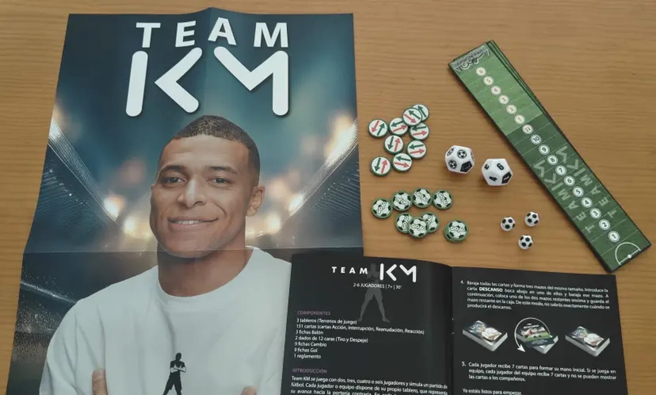 Il gioco da tavolo di Mbappé, Team KM, imita il calcio vero e sta facendo impazzire gli spagnoli