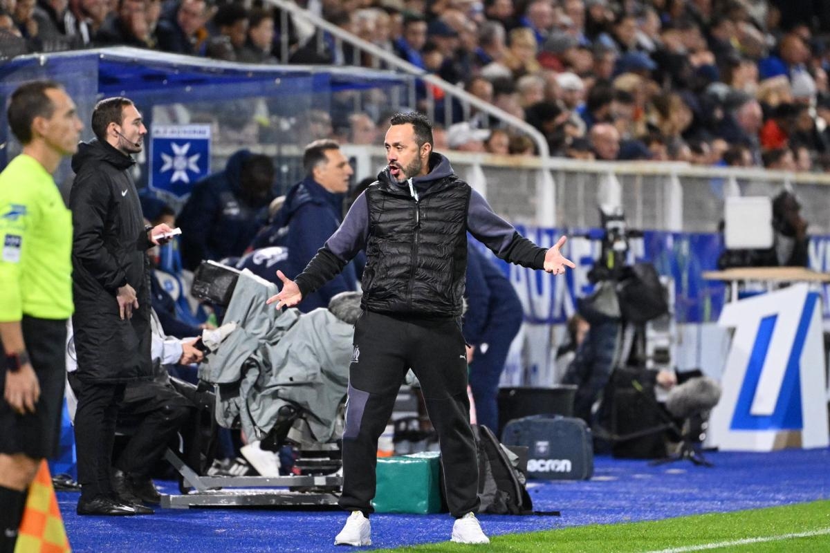 Roberto De Zerbi, after OM's hard-fought victory in Auxerre: "I saw a team that fought hard."