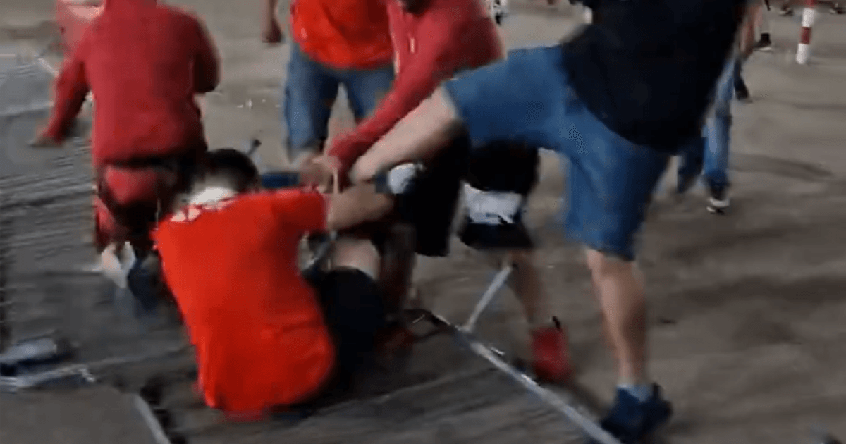 Beira-Rio stadium sees clash between Internacional fans.